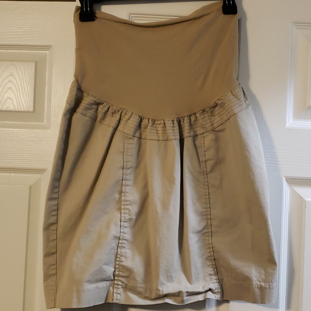 Motherhood Maternity Khaki Skirt Medium
